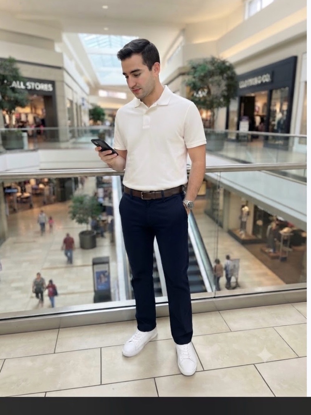 Izod Men's Navy Stretch Dress Pants